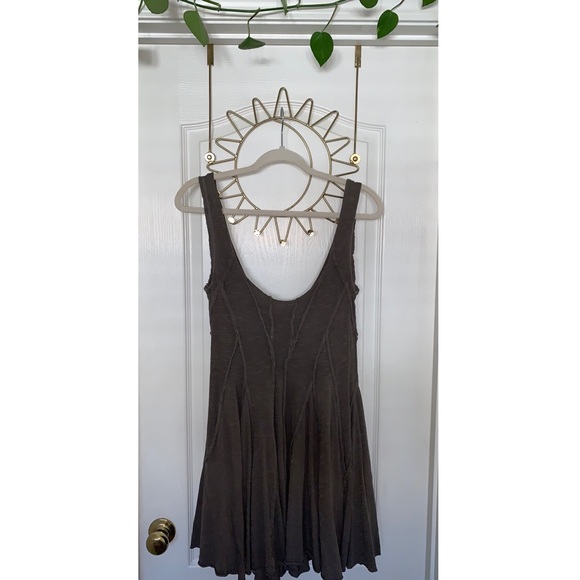 Free People Dresses & Skirts - Free People Pleated Olive Dress Perfect 4 Layering